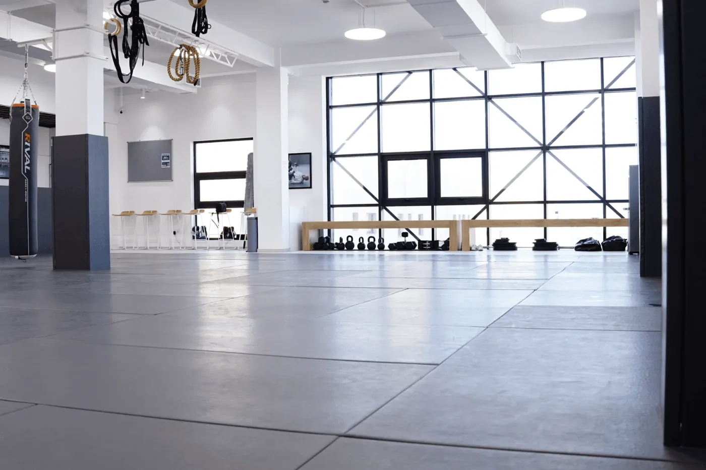 The main mat at Gracie Jiu-Jitsu Bahrain